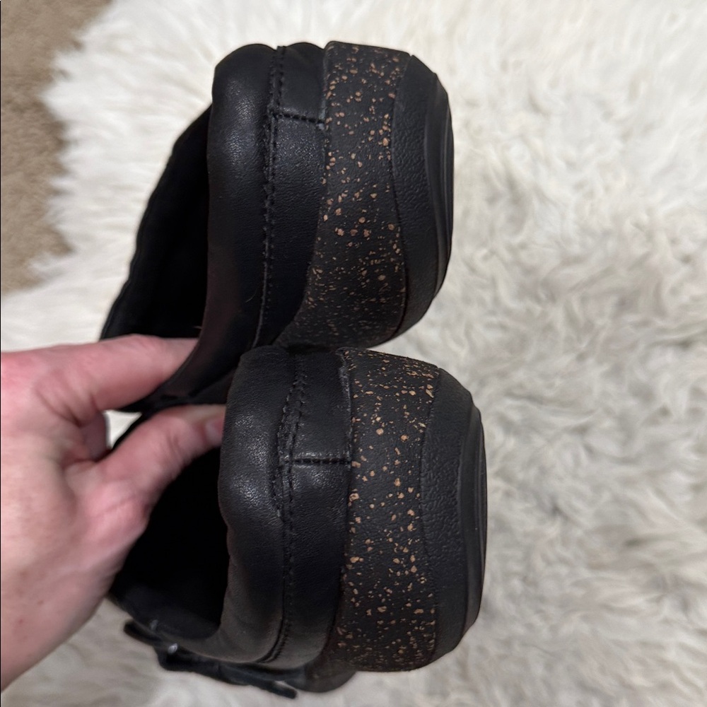 Aetrex‎ Black Leather Libby Comfort Clog Women’s Size 11 US 43 EU - Picture 7 of 10